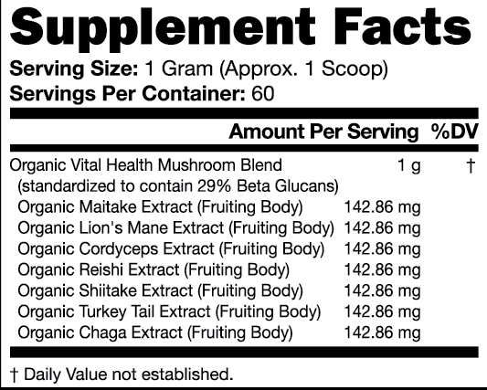 mushroom blend extract powder