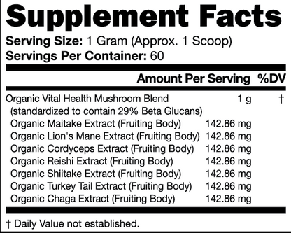 mushroom blend extract powder
