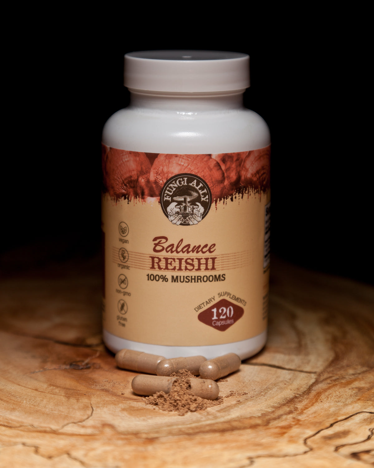 Balance Reishi Mushroom Capsules (120 count)